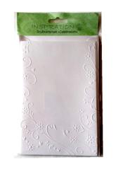 Karty tłoczone+ koperty a 5szt białe 02 Karty tłoczone+ koperty a 5szt białe 02